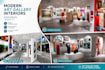 create real 3d art gallery, museum and exhibition interior design