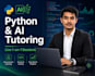 teach you python, data science, and ai ml development in live sessions