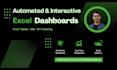 create an automated excel dashboard with charts and KPI tracking