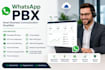 setup whatsapp pbx, voip, sip trunk, 3cx cloud pbx and dialer systems
