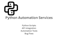write python automation scripts and tools