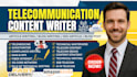 write b2b telecom, 5g, iot technical content, case studies, business leads