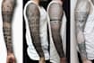 make custom minimal and geometric tattoo design