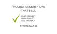 write product descriptions that increase sales