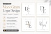 a bespoke luxury monogram and elegant initials logo design