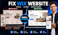 fix wix website, wix mobile responsiveness, broken layout and design issues fast