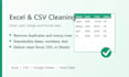 clean, split, merge, or format your excel and CSV file