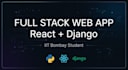 build a full stack web app using react and django rest API