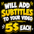 put subtitles on your video