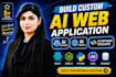 build custom ai web application, ai software, ai website as software developer