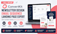 setup convertkit newsletter design kit email sequence kit landing page expert