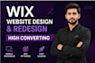 wix website redesign wix website, wix website development as a wix expert