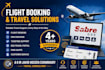 do flight reservation, ticket booking, and visa processing