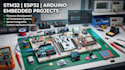 create stm32, esp32, and arduino embedded projects