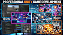 create 2d 3d VR unity game development with gameplay programming