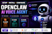 setup install openclaw ai voice agent claude code claude app claude website