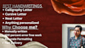 write handwritten notes,letters,assingments and documents