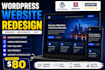 redesign wordpress website with elementor expert design