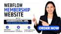 build a webflow membership website with memberstack, lms and subscriptions