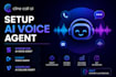 setup synthflow ai voice agent, livekit voice agent, voiceflow ai calling agent