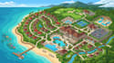 design custom resort maps, campground, rv park and property layout vector maps