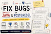 fix java and postgresql bugs, errors and database issues