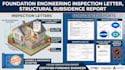 do foundation engineering inspection letter, structural subsidence report