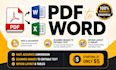 do accurate PDF to word conversion and formatting