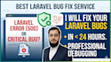 fix laravel bugs, php errors, and database issues