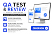 do QA testing, review website and app with UI UX functionality testing