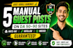 build 5 manual guest posts on da 50 90 dofollow backlinks guaranteed