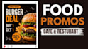 design aesthetic restaurant and cafe promo posts