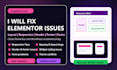 fix elementor layout responsive header footer form issues