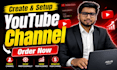 create and setup a professional youtube channel