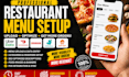 setup upload restaurant menu data to uber eats doordash grubhub delivery apps