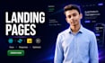 design and develop modern responsive landing page website