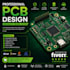 design professional pcb layouts, schematics, and manufacturing files