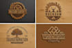 design carpentry woodwork and wood craft logo