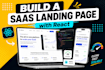build a saas landing page in react