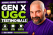 create authentic genx ugc testimonial videos