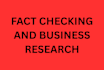 fact and check your business research