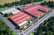 visualize 3d building,production facilities, warehouse, factory 3d render,revit