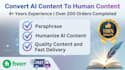 humanize ai content, rewrite and edit ai generated text
