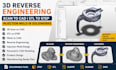 do 3d reverse engineering scan to cad, stl to step  injection mold in solidworks