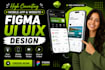 do figma uiux design, website design mobile app uiux design