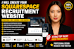 create sqaurespace recruitment HR website staffing website raffle hiring website