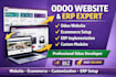 develop odoo website, odoo erp and odoo ecommerce as odoo developer