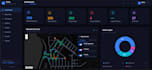 create an interactive map dashboard with realtime data using react and python