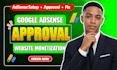 fix google adsense issues, website approval, low value content and monetization