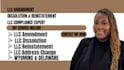 do llc amendment, llc dissolution, llc reinstatement for wyoming, delaware,